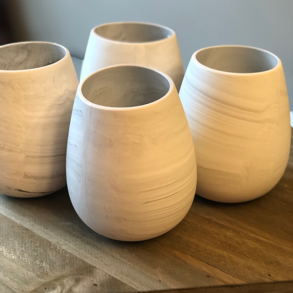 Silicon wine glasses